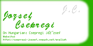 jozsef csepregi business card